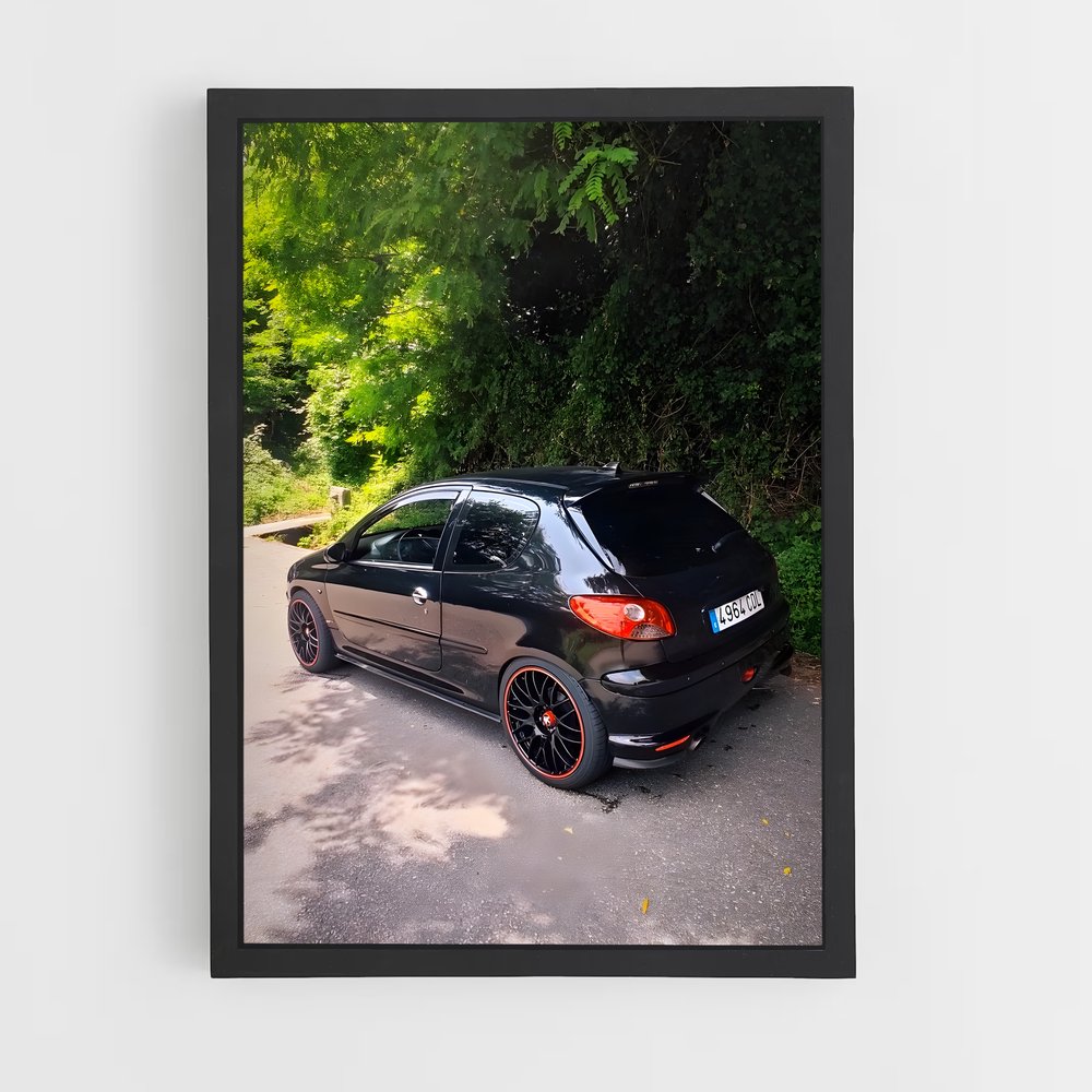 Poster Route 206 GTI – affiche Peugeot (vue 2)